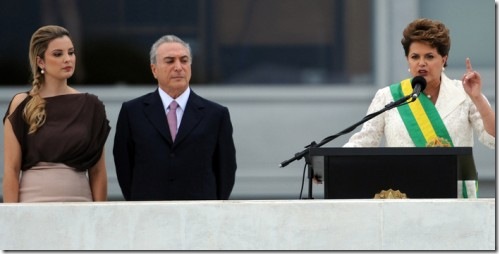 Marcela Temer- Vice President Michel Temer - Dilma Toussef