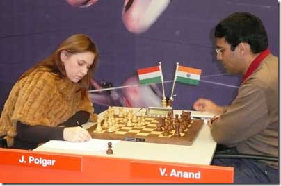 The only women that can compete against male world elite: Polgar J Corus 2008 R 7